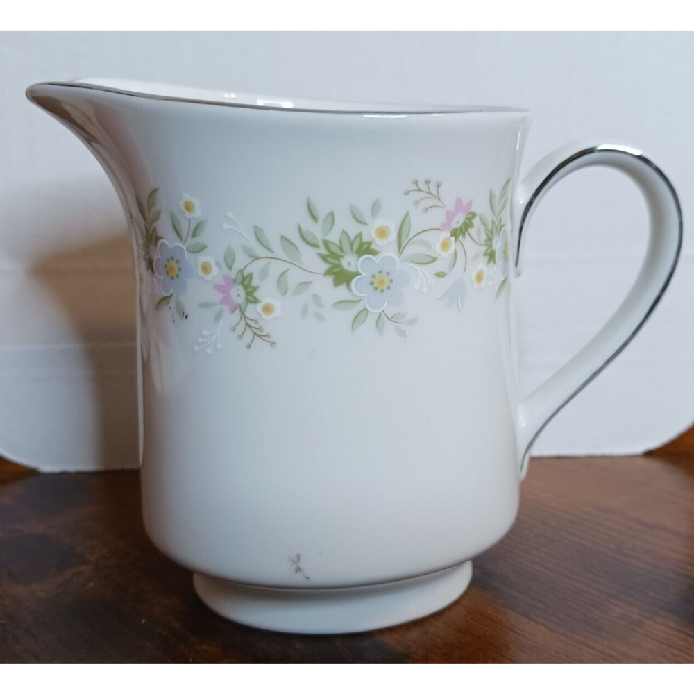 Vintage Johann Haviland Bavaria Germany Forever Spring Cream Pitcher 4"
